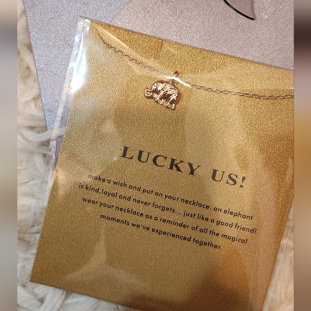 Gold Elephant Necklace